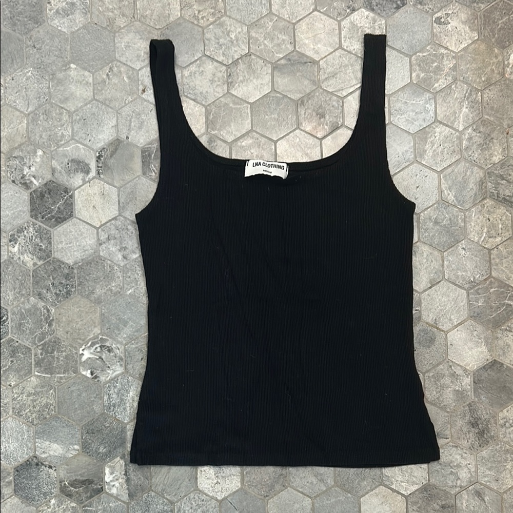 LNA Scoop Ribbed Tank
